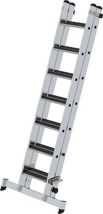 Schiebeleiter Alu.Stufen 2x7 Arbeits-H.max4400mm clip-step R13 Auflage 18kg MUNK