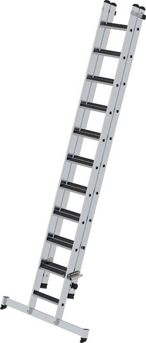 Schiebeleiter Alu.Stufen 1x11+1x10 Arbeits-H.b.ca.6200mm clip-step R13 Auflage