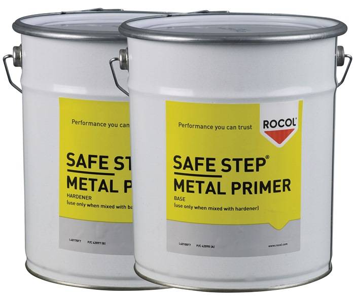 2K-Grundierung SAFE STEP® grau je 0,75l Härter u.Binder Dose ROCOL