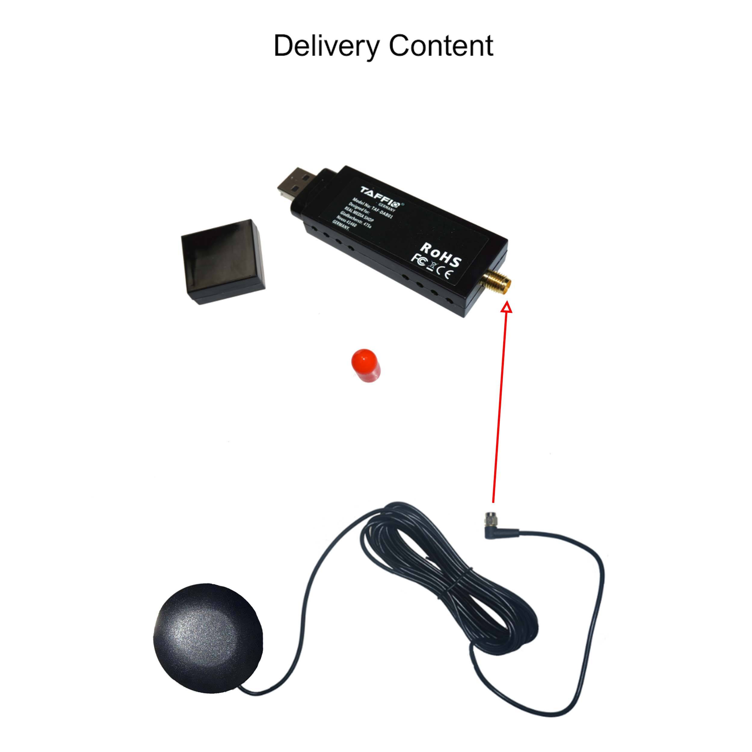 Universal USB DAB+ Tuner/Antenne Digital Radio Empfänger für Android Autoradios