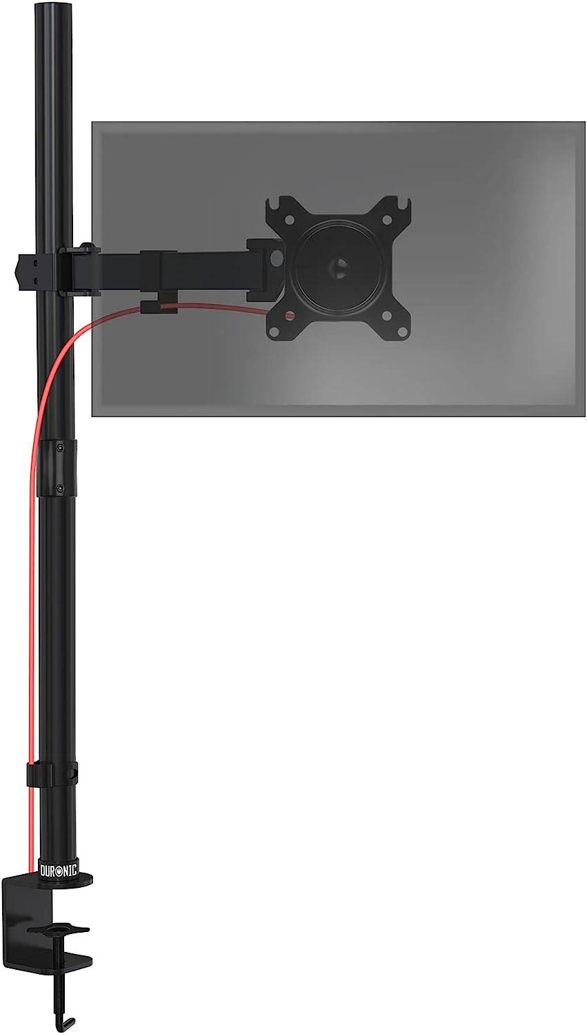 Duronic DMT151X2 Monitorarm 100 cm für 27 Zoll - 8kg Kapazität - Verstellbar in Höhe, Neigung und Drehung - VESA 75/100