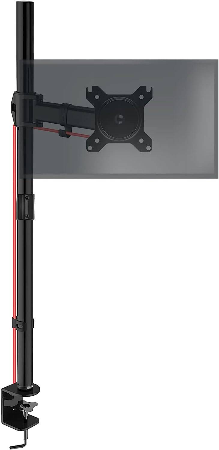 Duronic DMT251X2 Monitorarm 100 cm für 27 Zoll - 8kg Kapazität - Verstellbar in Höhe, Neigung und Drehung - VESA 75/100