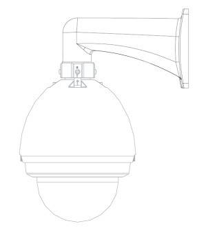 Dahua - PFB303W - Zubehör - Wandhalterung, Material: Aluminium, Wandhalterung, Modernes Design, Maße (B x H x T): 115 m