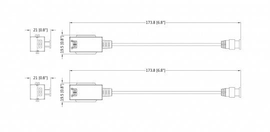 Dahua - PFM800-4K - Balun, Passiver Balun für HDCVI / TVI / AHD / CVBS