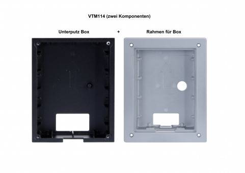 Dahua - VTM114 - Unterputz Box, - Unterputz Box für VTO2202F-P/-S2 - Material: Aluminium - Zwei Komponenten - Abmessung