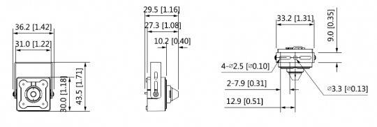 Dahua - HAC-HUM3201BP-P-S2 - HDCVI - Pinhole, - 2MP/Starlight - 2,8 mm fix Objektiv - HD und SD Ausgabe (über OSD Menü)