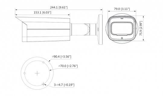 Dahua - HAC-HFW2501TUP-Z-A-S2 - HDCVI - Bullet, - 5 MP/Starlight - 2,7~13,5mm motor. Objektiv - Max. 25fps@5MP(16:9) -