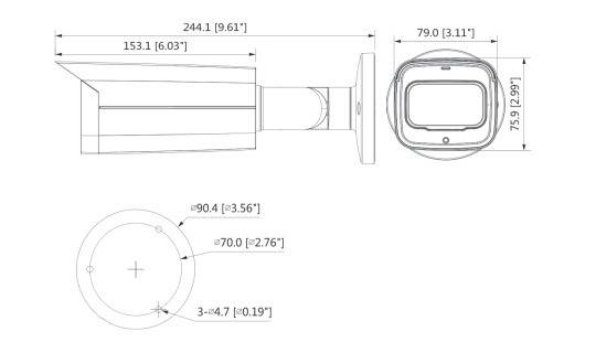 Dahua - HAC-HFW2802TUP-Z-A - HDCVI - Bullet, - 8MP/Starlight - 2,7~13,5mm motor. Objektiv - Max. 15fps@8MP - HDCVI/AHD/