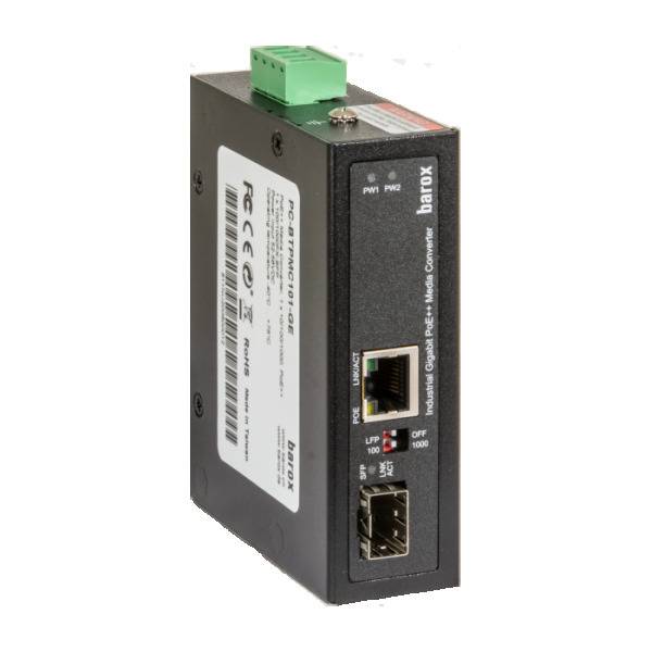 Medienkonverter PC-BTPMC101-10GE Barox, Medienkonverter für Hutschienenmontage, erweiterte Temperaturbereich, 1x1G/10GT