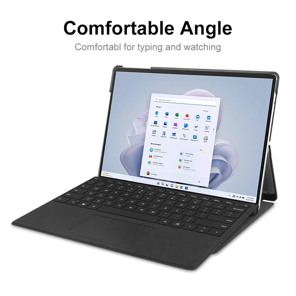 Für Microsoft Surface Pro 9 3folt Wake UP Smart Cover Tablet Tasche Etuis Hülle Case Schutz Motiv 1