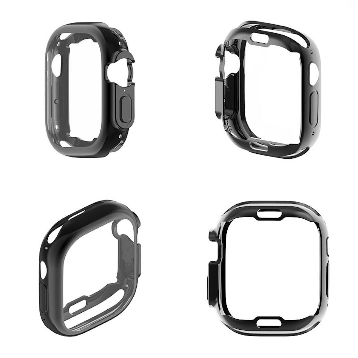 Smartwatch TPU Hülle für Apple Watch Series 12 42mm Full Displayschutz Blau