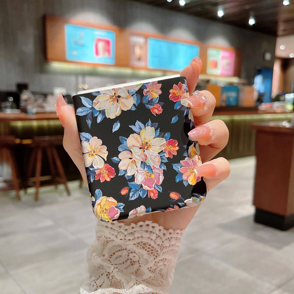 Für Samsung Galaxy Z Flip4 5G Design Kunststoff Handy Tasche Hülle Etuis Muster