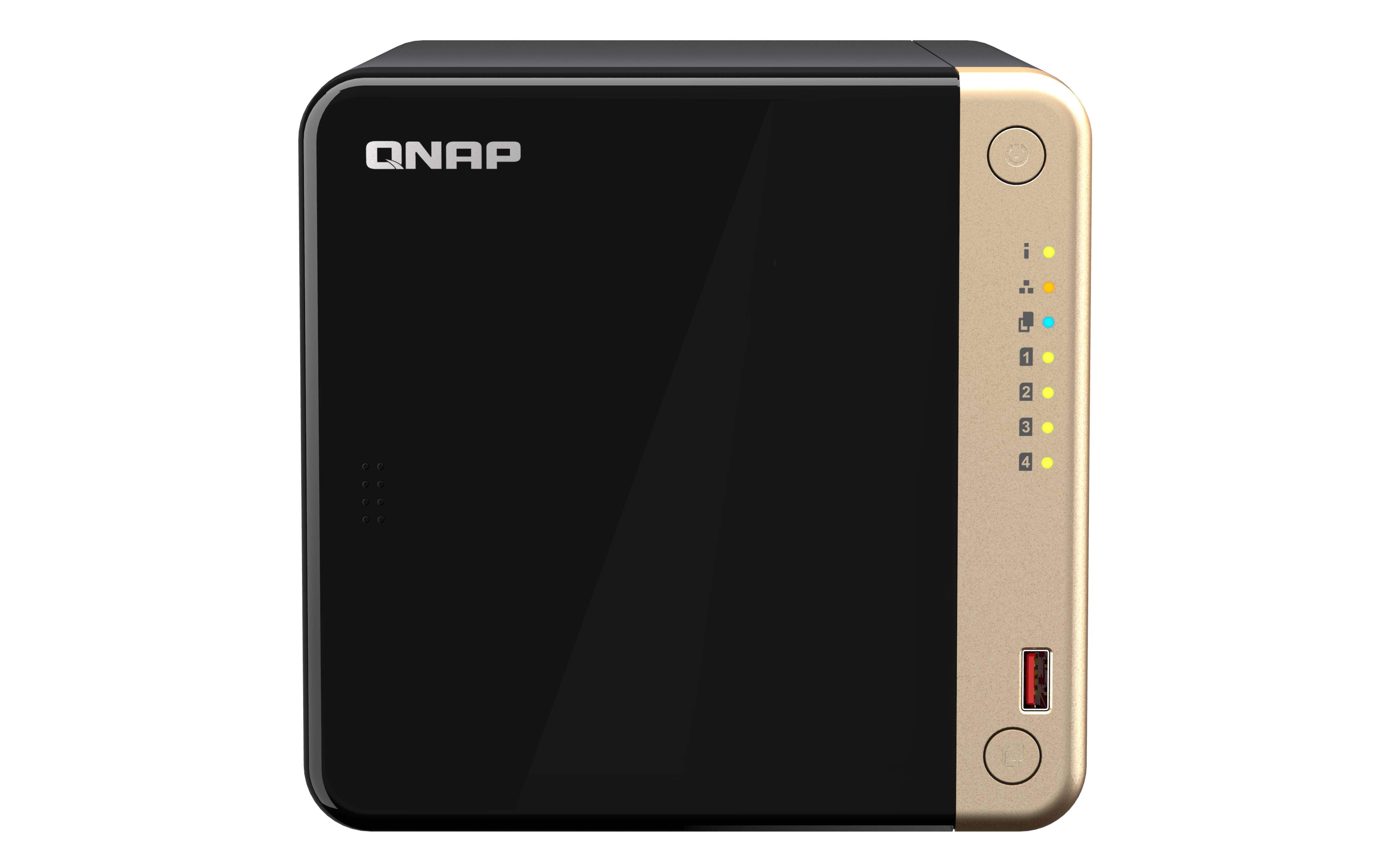 QNAP TS-464 - NAS-Server - 4 Schächte - SATA 6Gb/s - RAID RAID 0 - 1 - 5 - 6 - 1