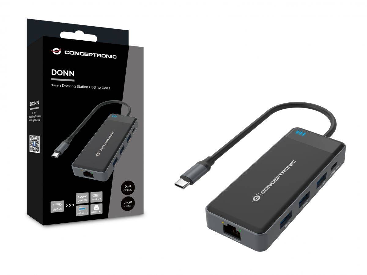 Conceptronic Dockingstation - USB-C - 2 x HDMI