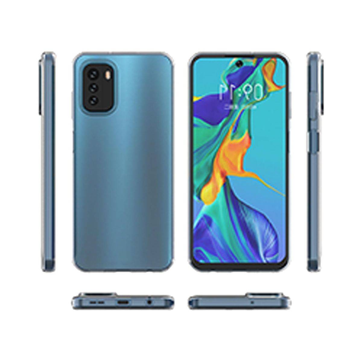 Für Nokia G60 Silikoncase TPU Schutz Transparent Handy Tasche Hülle Cover Etui Zubehör Neu