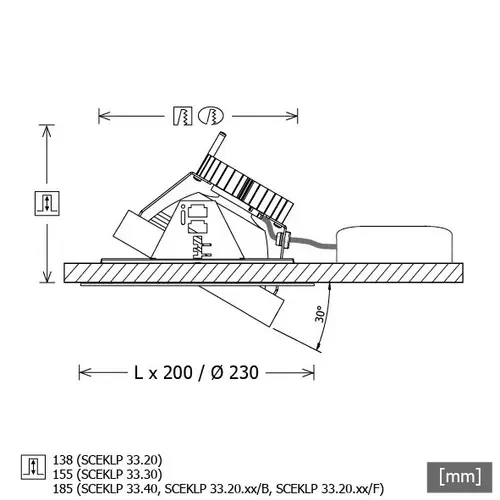 LTS Licht&Leuchten LED-Einbaustrahler SCEKLP 33.3030.35 si LTS Licht&Leuchten LED-Einbaustrahler SCEKLP 33.3030.35 si