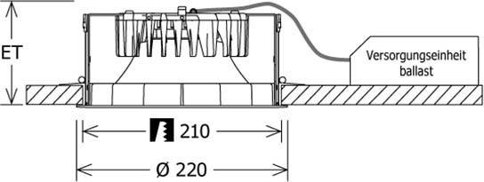 LTS Licht&Leuchten LED-Einbaudownlight FLIR 400.2040.01 ws