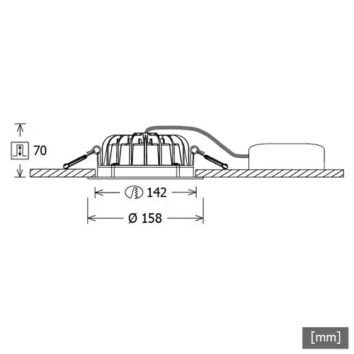 LTS Licht&Leuchten LED-Einbaudownlight VTFS 10.1040 silber LTS Licht&Leuchten LED-Einbaudownlight VTFS 10.1040 silber