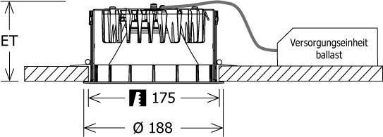 LTS Licht&Leuchten LED-Einbaudownlight FLIR 300.3040.01DAsi