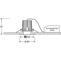 LTS Licht&Leuchten LED-Einbaustrahler VTRXS 10.0530.25 si LTS Licht&Leuchten LED-Einbaustrahler VTRXS 10.0530.25 si