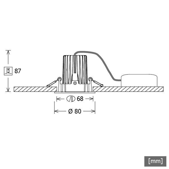 LTS Licht&Leuchten LED-Einbaustrahler VTRXS 10.0530.25D si