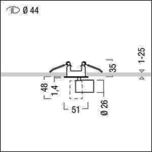 Zumtobel Group LED-Einbauleuchte SUP2 S R44 #60817614
