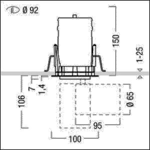 Zumtobel Group LED-Einbauleuchte SUP2-RL R92#60817634