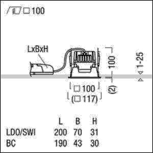 Zumtobel Group LED-Einbauleuchte P-INF Q #60817913
