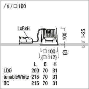 Zumtobel Group LED-Einbauleuchte P-INF Q #60817920