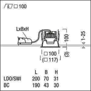 Zumtobel Group LED-Einbauleuchte P-INF Q #60817947
