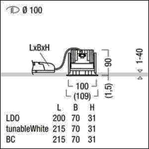 Zumtobel Group LED-Einbauleuchte P-INF R #60818003