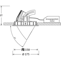 LTS Licht&Leuchten LED-Einbaustrahler CSARL 71.3040.25 si LTS Licht&Leuchten LED-Einbaustrahler CSARL 71.3040.25 si
