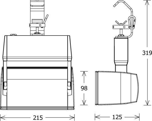 LTS Licht&Leuchten LED-Stromschienenstrahler EL 303.40.5 si