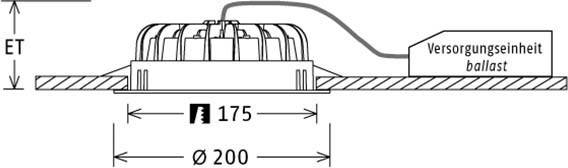 LTS Licht&Leuchten LED-Einbau-Downlight VTFM 101527 si