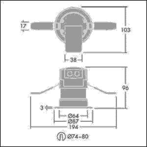 Thorn LED-Downlight CHAL74 LED #96631506