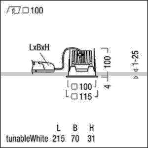 Zumtobel Group LED-Einbauleuchte P-INFQ100L #60818661