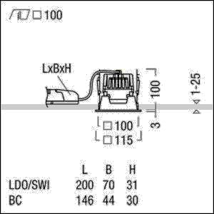 Zumtobel Group LED Decken-Einbauleuchte PANOS EVO  #62910451