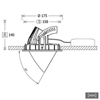 LTS Licht&Leuchten LED-Einbaustrahler CSARL 71.2027.50 sw LTS Licht&Leuchten LED-Einbaustrahler CSARL 71.2027.50 sw