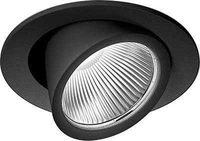LTS Licht&Leuchten LED-Einbaustrahler CSARL 71303015DA sw
