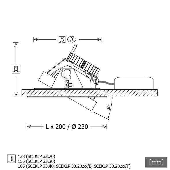 LTS Licht&Leuchten LED-Strahlereinsatz SCEKLP 33.5030.25 sw