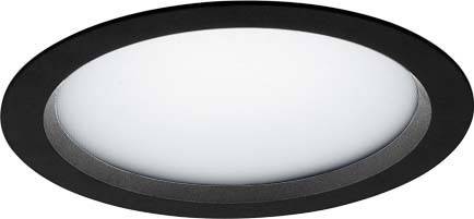 LTS Licht&Leuchten LED-Einbau-Downlight VTFL 102527DA sw