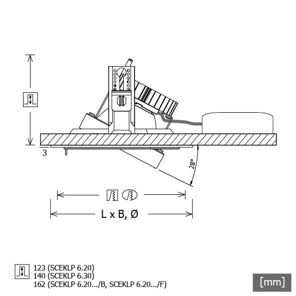LTS Licht&Leuchten LED-Strahlereinsatz SCEKLP 6.2030.45D ws