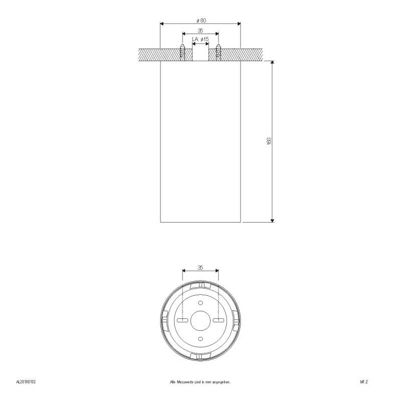 EVN Lichttechnik LED-Deckenleuchte AL20180102