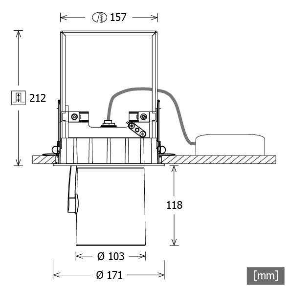 LTS Licht&Leuchten LED-Einbaustrahler JETT 153.927.25 si