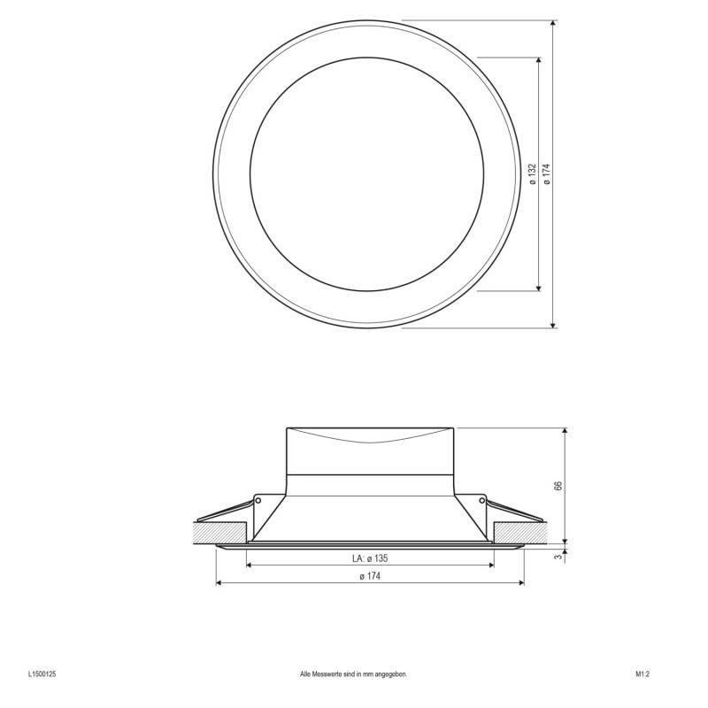 EVN Lichttechnik LED-Einbauleuchte L1500125