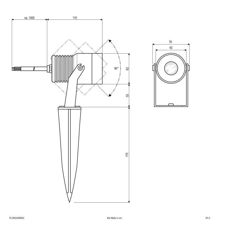 EVN Lichttechnik LED-Spot mit Erdspieß PLC6524089902