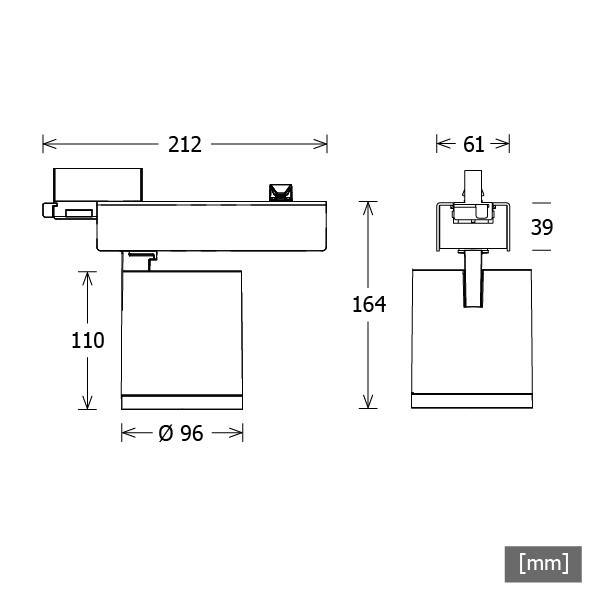 LTS Licht&Leuchten LED-Stromschienenstrahler SCOUT205.940.OR46sw