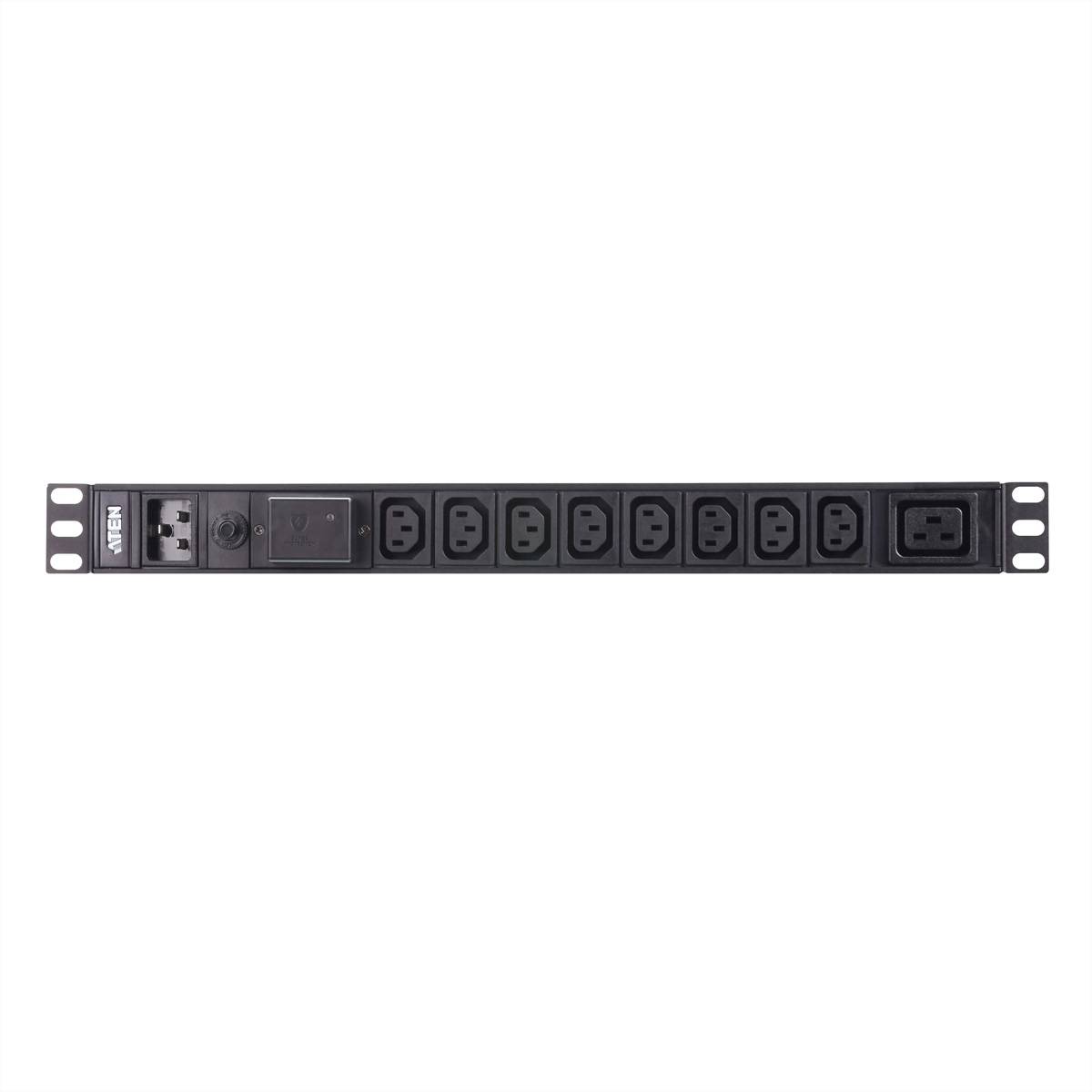 ATEN PE0209SG 1U 9 Port Basic PDU 8x C13 1x C19 16A