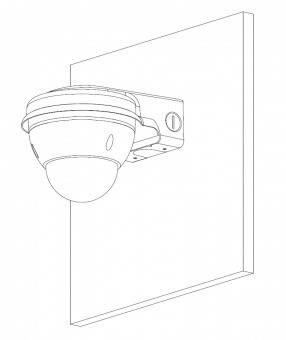 Dahua - PFB211W - Zubehör - Wandhalterung, - Material: Aluminium - Gewicht: 0,97kg -Maximale Traglast: 3kg - Abmessunge