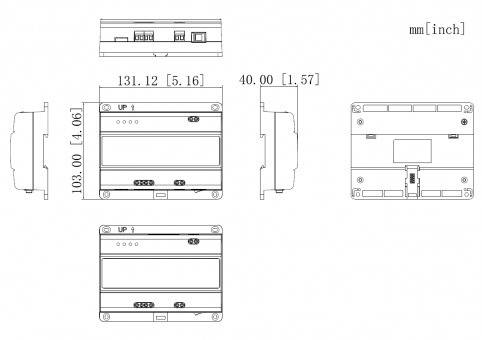 Dahua - VTNS2003B-2 - 2 Draht Switch - Intercom, - 2 Draht Switch - max. 2x Intercom und 20x Monitore, Netzteil abhängi